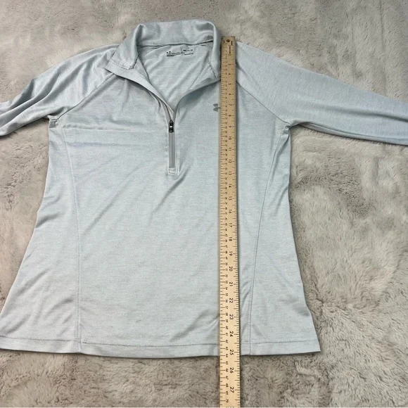 Under Armour HeatGear Tech Twist Womens Medium Loose 1/2 Zip Long Sleeve - Picture 5 of 8